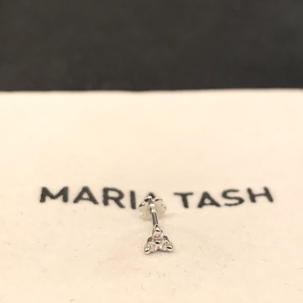 Maria Tash Diamond Trinity Stud (single)